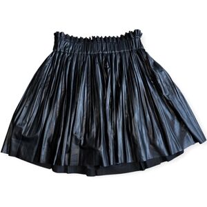 ☆Zara Black Pleated Leather Skirt☆